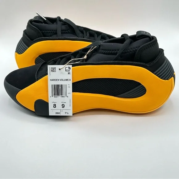 Men’s Adidas Harden Vol. 8 Crew Yellow IG6589 Basketball Shoes Sneakers Size 8 - Picture 8 of 11